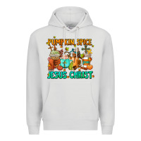 Dove Grey pumpkin spıce jesus christ coffee cups Premium Hoodie - AdoDesignShop