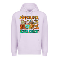 Lilac pumpkin spıce jesus christ coffee cups Premium Hoodie - AdoDesignShop