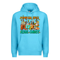 Ocean Blue pumpkin spıce jesus christ coffee cups Premium Hoodie - AdoDesignShop