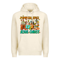 Tofu pumpkin spıce jesus christ coffee cups Premium Hoodie - AdoDesignShop