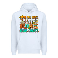 White pumpkin spıce jesus christ coffee cups Premium Hoodie - AdoDesignShop