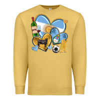 Antique Gold argentina  hearts Premium Sweatshirt - texasbilliewilder