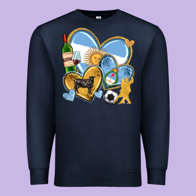 Premium Sweatshirt argentina  hearts