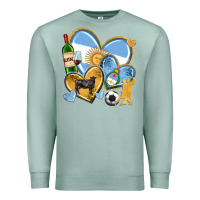 Seafoam argentina  hearts Premium Sweatshirt - texasbilliewilder