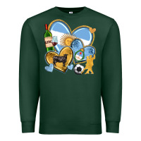 Sports Green argentina  hearts Premium Sweatshirt - texasbilliewilder