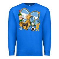 True Royal argentina  hearts Premium Sweatshirt - texasbilliewilder