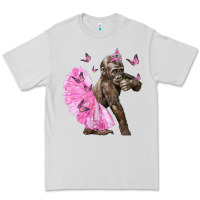 Dove Grey Baby Gorilla With Tutu Premium Tee - LillyAllenDesigns