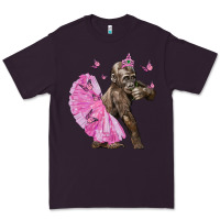 Plum Baby Gorilla With Tutu Premium Tee - LillyAllenDesigns