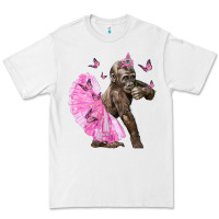 White Baby Gorilla With Tutu Premium Tee - LillyAllenDesigns