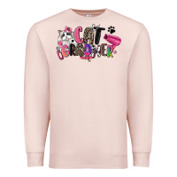 Pale Pink cat groomer Premium Sweatshirt - Zillion Design Studio