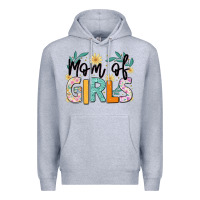 Heather Grey mom of girls Premium Hoodie - JahusDesignShop