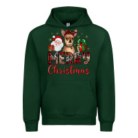 Forest Green merry christmas chihuahua Urban Hoodie - JahusDesignShop