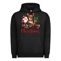 Pigment Black merry christmas chihuahua Urban Hoodie - JahusDesignShop