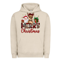 Pigment French Oak merry christmas chihuahua Urban Hoodie - JahusDesignShop