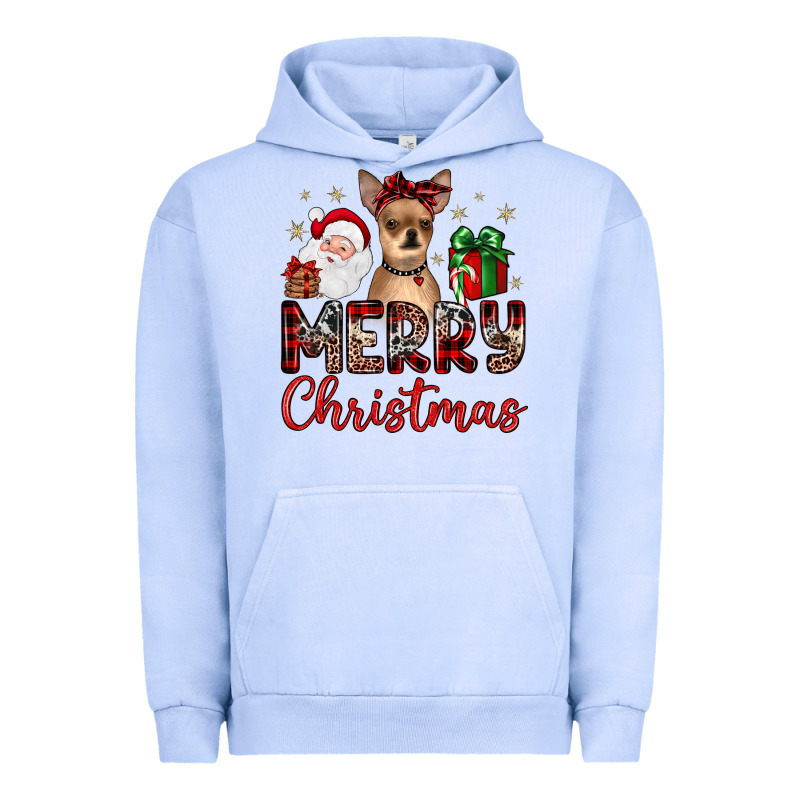 Merry Christmas Chihuahua Urban Hoodie by JahusDesignShop | Teevron