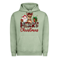 Pigment Oil Green merry christmas chihuahua Urban Hoodie - JahusDesignShop