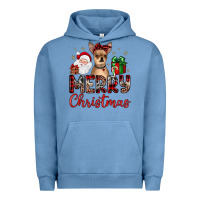 Pigment Pebble Blue merry christmas chihuahua Urban Hoodie - JahusDesignShop