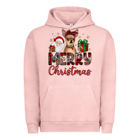 Pigment Salmon merry christmas chihuahua Urban Hoodie - JahusDesignShop