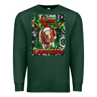 Sports Green Western Merry Christmas Longhorn Cow Premium Sweatshirt - RanaPortraitStore