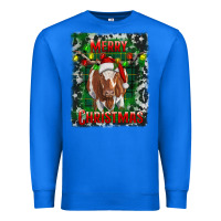 True Royal Western Merry Christmas Longhorn Cow Premium Sweatshirt - RanaPortraitStore