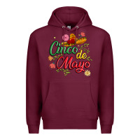 Burgundy cinco de mayo Premium Hoodie - JahusDesignShop
