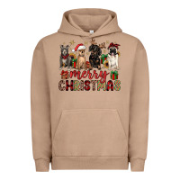 Pigment Burro merry christmas chihuahua pitbull pug dachshund Urban Hoodie - JahusDesignShop
