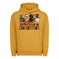 Pigment Peanut Butter merry christmas chihuahua pitbull pug dachshund Urban Hoodie - JahusDesignShop