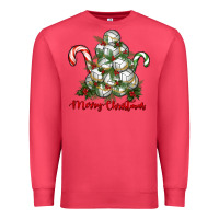 Cardinal Merry Christmas Volleyball Premium Sweatshirt - RanaPortraitStore