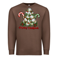 Chestnut Merry Christmas Volleyball Premium Sweatshirt - RanaPortraitStore