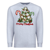 Heather Grey Merry Christmas Volleyball Premium Sweatshirt - RanaPortraitStore
