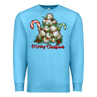 Ocean Blue Merry Christmas Volleyball Premium Sweatshirt - RanaPortraitStore