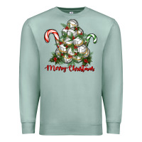 Seafoam Merry Christmas Volleyball Premium Sweatshirt - RanaPortraitStore