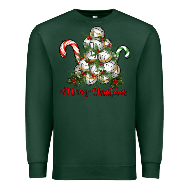 Merry Christmas Volleyball Premium Sweatshirt by RanaPortraitStore | Teevron