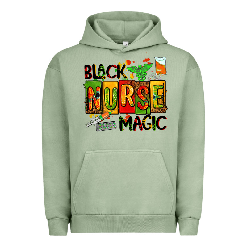 Black Nurse Magic Urban Hoodie by AdoDesignShop | Teevron