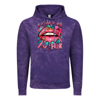 Cloud Purple in october we wear pink  lips Vintage Hoodie - AdoDesignShop