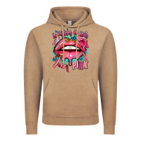 Vintage Coffee in october we wear pink  lips Vintage Hoodie - AdoDesignShop