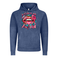 Vintage Denim in october we wear pink  lips Vintage Hoodie - AdoDesignShop