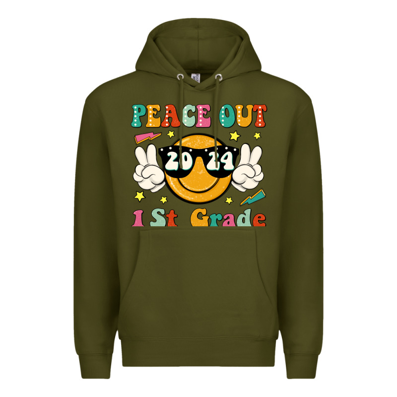 Peace Out 2024 1st Grade Premium Hoodie by JahusDesignShop | Teevron
