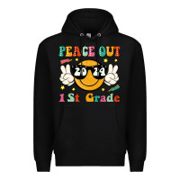 Black peace out 2024 1st grade Premium Hoodie - JahusDesignShop