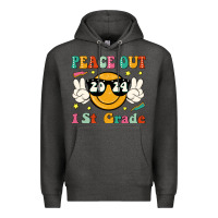 Charcoal Heather peace out 2024 1st grade Premium Hoodie - JahusDesignShop