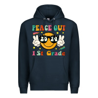 Navy peace out 2024 1st grade Premium Hoodie - JahusDesignShop