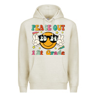 Oatmeal Heather peace out 2024 1st grade Premium Hoodie - JahusDesignShop