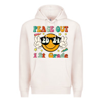 Pale Pink peace out 2024 1st grade Premium Hoodie - JahusDesignShop