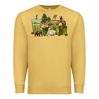 Antique Gold bear coffee cups Premium Sweatshirt - texasbilliewilder
