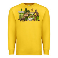 Lemon bear coffee cups Premium Sweatshirt - texasbilliewilder