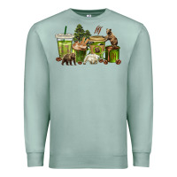 Seafoam bear coffee cups Premium Sweatshirt - texasbilliewilder