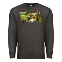 Smoke bear coffee cups Premium Sweatshirt - texasbilliewilder