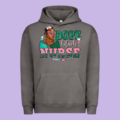 Afro  Nurse Dope Black Urban Hoodie Designed By Adodesignshop
