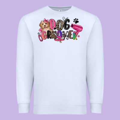 Dog Groomer Premium Sweatshirt Designed By Zillion Design Studio