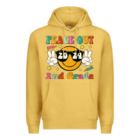 Antique Gold peace out 2024 2nd grade Premium Hoodie - JahusDesignShop